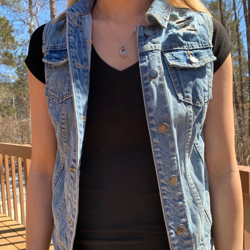 Mission Cut Off Jean Jacket/Vest